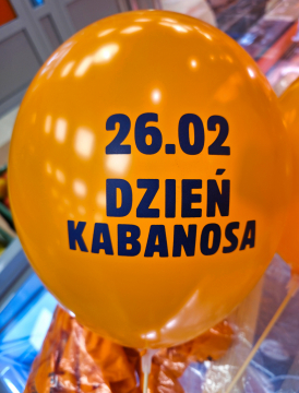 Balon na patyczku z nadrukiem okolicznościowym