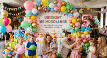 Dekoracja z balonów na urodziny we Wrocławiu