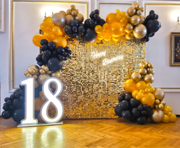 Urodzinowa ścianka balonowa w Dworze Polskim we Wrocławiu