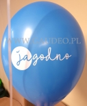 Balon z nadrukiem.