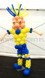 Ukraiński piłkarz z balonów.