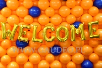 Balonowy napis WELCOME.