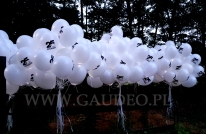 Balony helowe z diodami led.