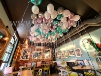 Balony z helem na urodziny Cafe Menzurka.