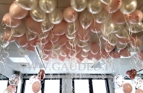 Balony helowe jako dekoracja biura we Wrocławiu.