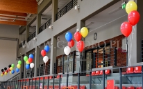 Balony helowe użyte do dekoracji.