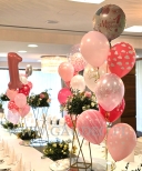 Balony helowe na pierwsze urodziny.