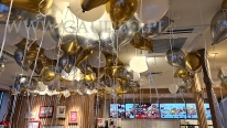Balony helowe z okazji otwarcia.