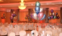 Balony z helem we wrocławskim Hotelu.
