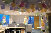 Balony helowe w Warszawie.