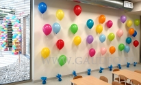 Balony helowe jako dekoracja na otwarcie.