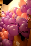 Balony reklamowe na patyczkach.
