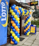 Brama balonowa w Legnicy.