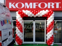 Girlnada na otwarcie, brama z balonów, brama balonowa, dekoracja otwarcie sklepu