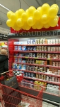 Dekoracja z balonów dla sklepu Carrefour.