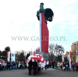 Balony z helem na obchodach 100-lecia odzyskania niepodległości.