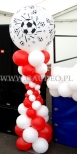 Piłkarska kolumna balonowa.