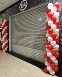 Kolumny z balonów w Galerii Magnolia Park.