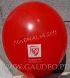Balon z nadrukiem dla Politechniki Wrocławskiej.