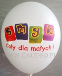 Balon z nadrukiem fullkolor.