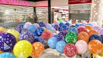 Balony helowe na event mikołajkowy w Bolesławcu.