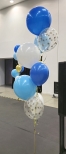 balony z helem w bukiecie.