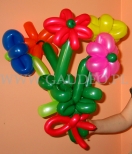 Bukiet z kwiatków balonowych.