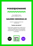 Podziękowania dla Gaudeo za pomoc w akcji Pomoc nie Gryzie