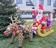 Dekoracja z balonów w Długołęce.