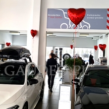 Balony serca z helem na walentynki.