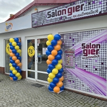 Balonowe słupy.