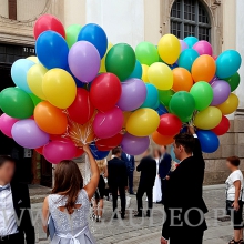 Balony z helem i dostawą na ślub.