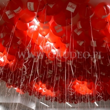 Balony z helem jako dekoracja firmy.