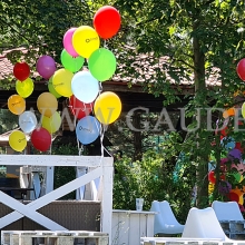 Balony helowe w plenerze.