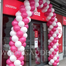 Brama balonowa na otwarcie.