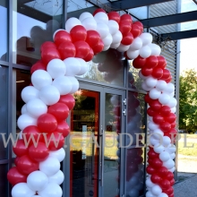 brama z balonów, brama balonowa, łuk na otwarcie, girlanda