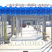 Brama balonowa na alejce Ikea- Bielany.
