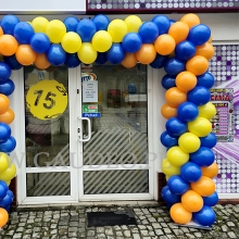 Brama balonowa dla saloniku Lotto w Strzelinie.