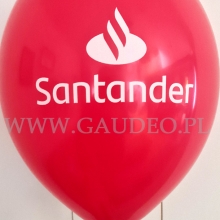 Balon z nadrukiem logo.