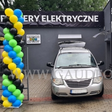 Słupy balonowe Wrocław Krakowska.