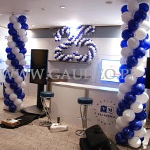 Dekoracja balonowa na konferencji w hotelu Hilton w Warszawie.