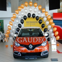 Dekoracja balonowa dla Renault w Poznaniu.