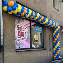 Dekoracja z balonów w Kłodzku.